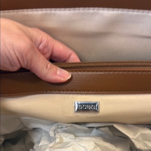 BCBG Large Brown and Tan Tote Bag - Picture 5 of 7